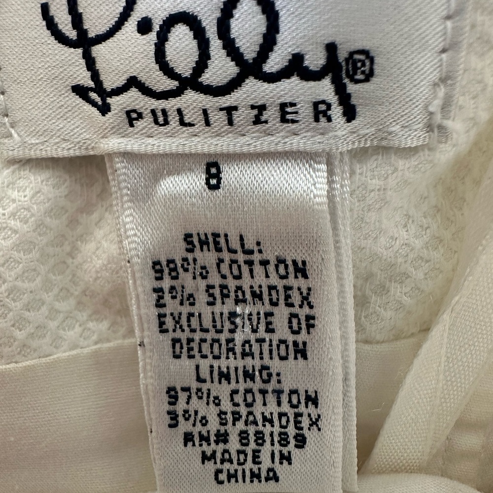 Lilly Pulitzer White Label Bowen Strapless White and Yellow Crochet Sundress - Picture 10 of 11